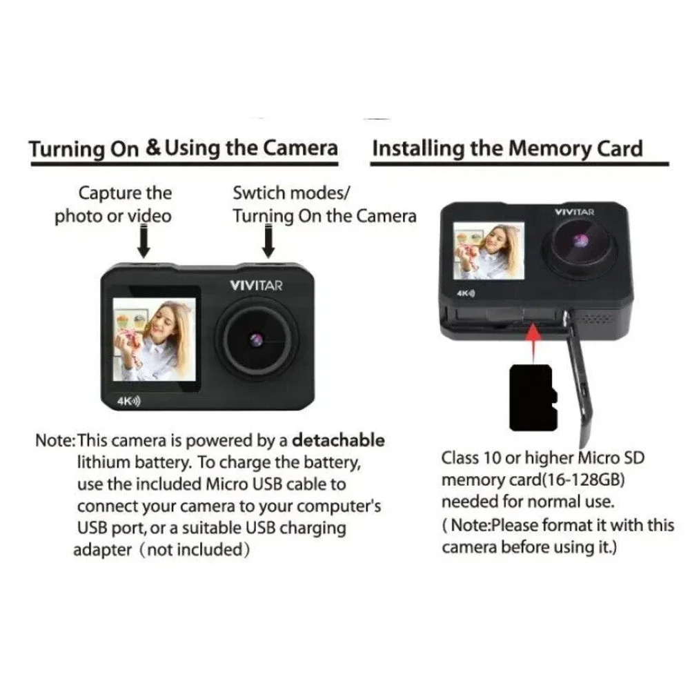 Vivitar Capture Cam With Electronic Image Stabilizer 4K Ultra HD 16MP